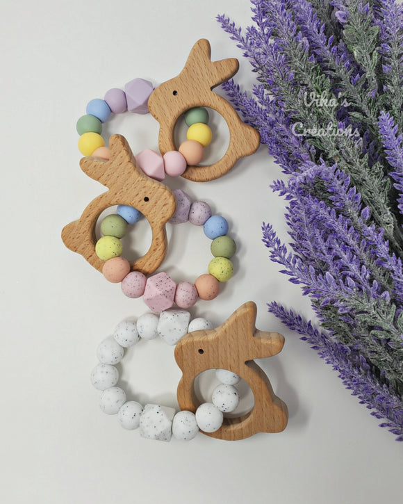 Easter Bunny Teething Rings