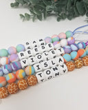 Tie Dyes & Giraffe Personalized Pacifier Clips