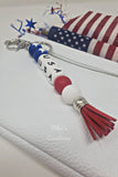 American Flag USA Keychain