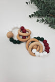 Christmas Double Wooden Teething Ring