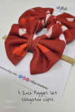 Red Hearts Bullet Bows