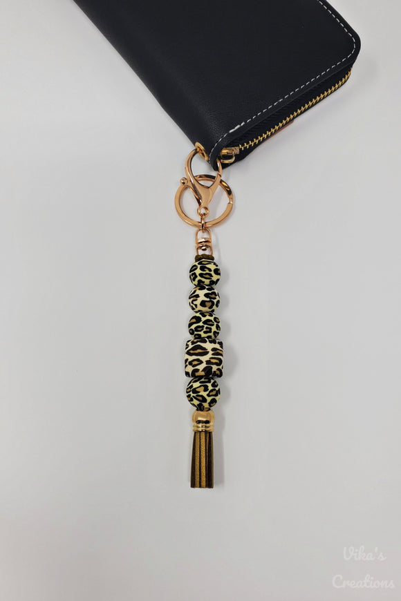 Cheetah Gold Keychain
