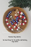American Flag Wood Teething Ring