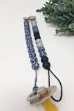 Gray Cheetah Collection Pacifier Clips